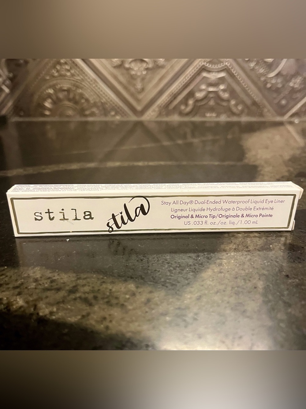 Stila Dual-Ended Waterproof Liquid Eyeliner - Dark Brown